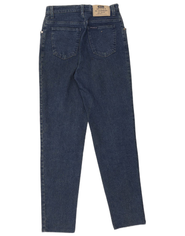 St. Germain Damen Tapered Jeans IT 44 Medium W27 L29 Blaue Baumwolle