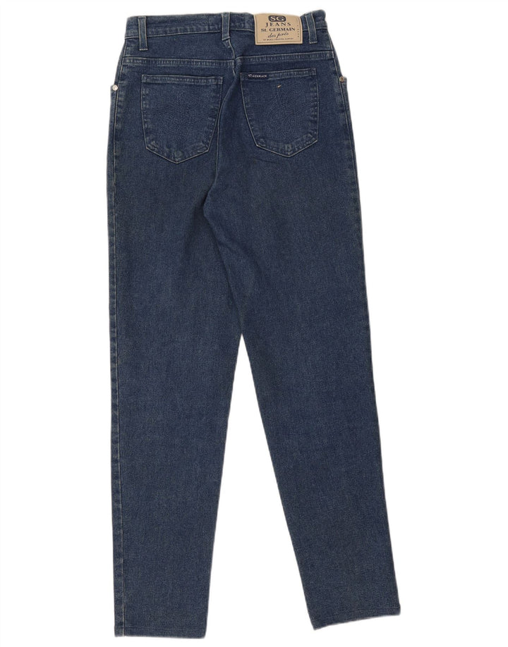 St. Germain Damen Tapered Jeans IT 44 Medium W27 L29 Blaue Baumwolle