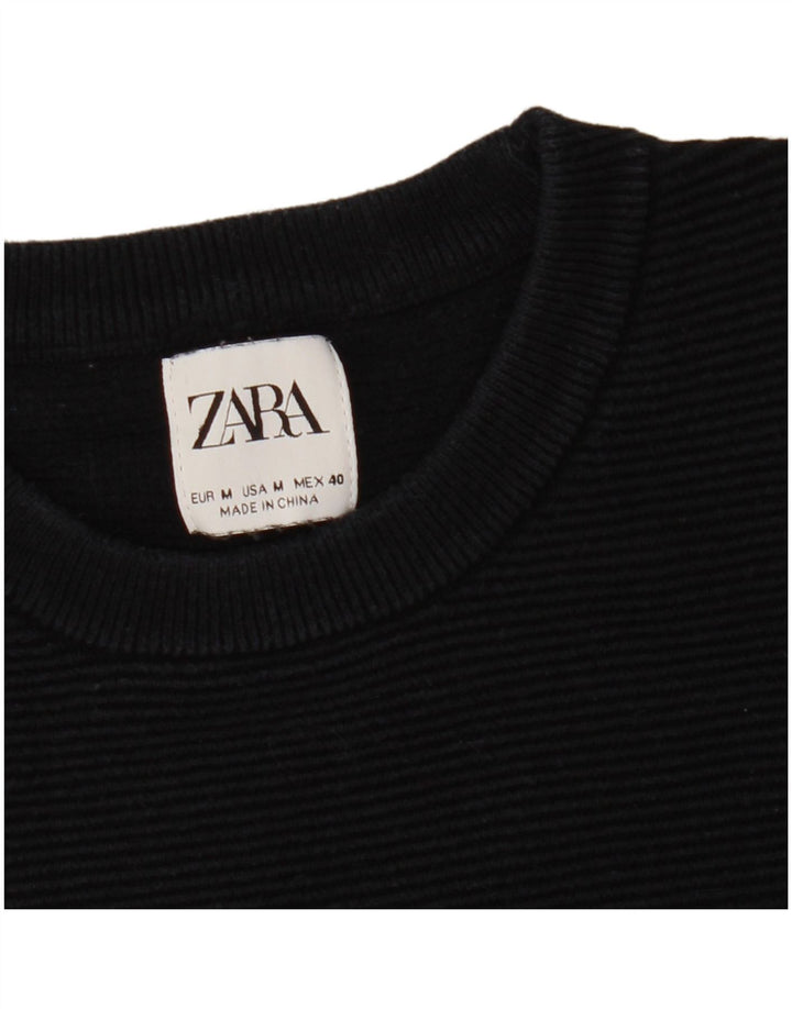 Zara Damen-Pullover mit Rundhalsausschnitt, Gr. 14, mittleres Marineblau