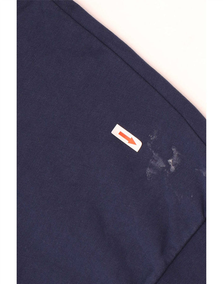 Adidas Herren-Sweatshirt mit Grafik, Größe S, marineblau, Baumwolle