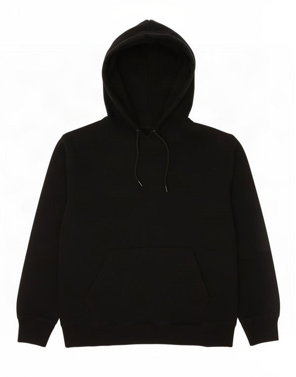 Marks & Spencer Damen Kapuzenpullover UK 14 Mittelschwarze Baumwolle