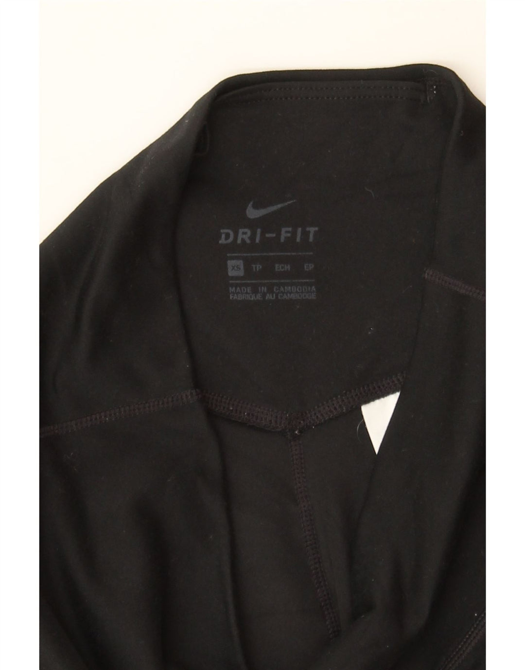 NIKE Womens Dri Fit Capri Leggings UK 4 XS Black Polyester Vintage Nike and Second-Hand Nike from Messina Hembry 