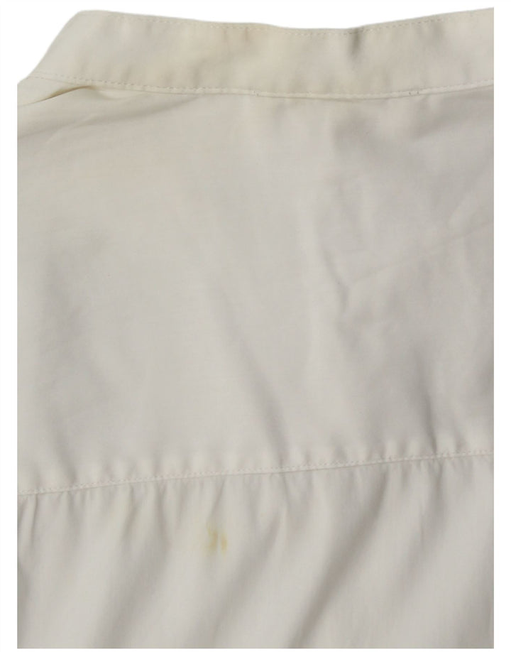 Cos Herren-Pullover-Hemd, Größe S, weiße Baumwolle