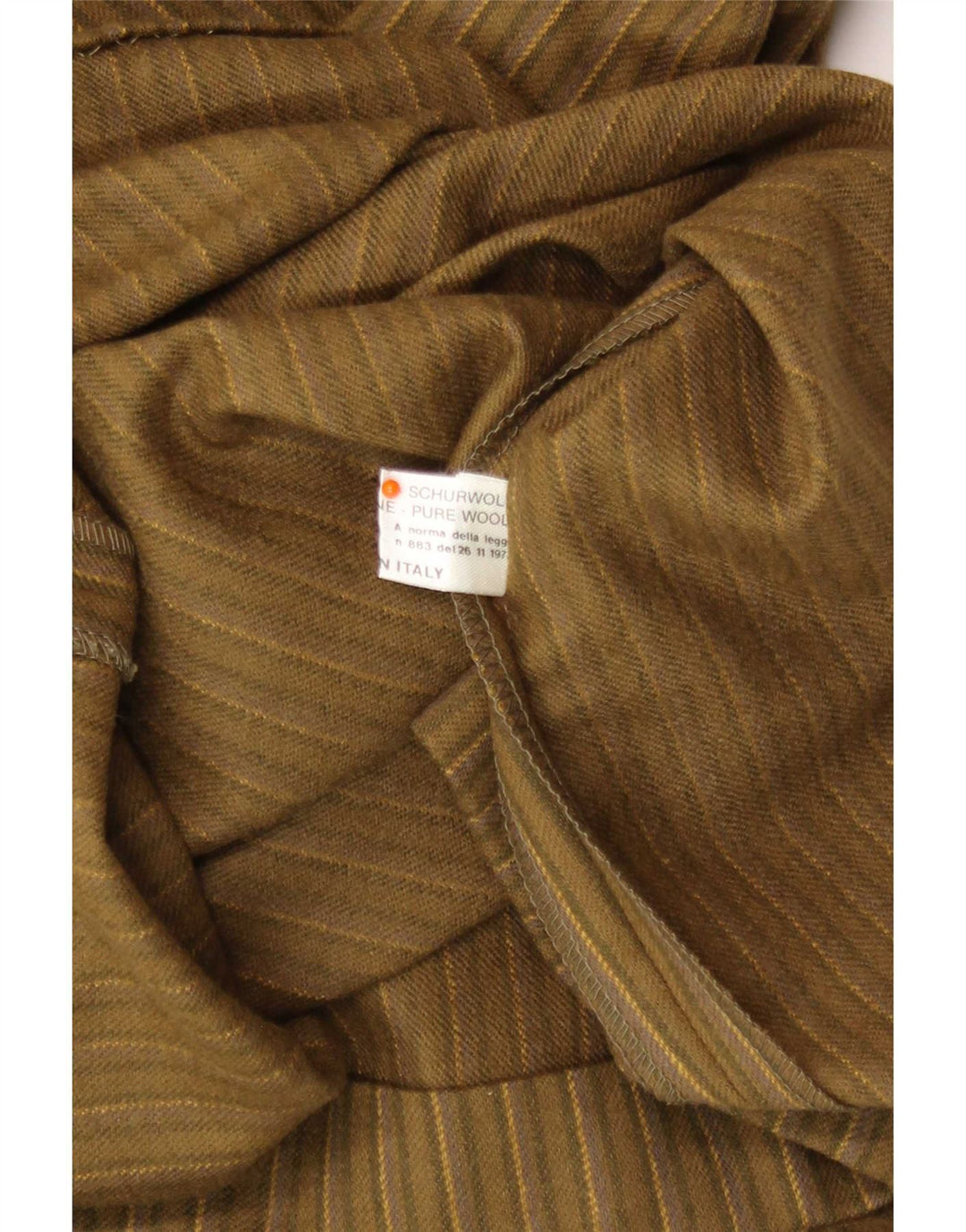 Vintage Damen Langarm Regular Basic Kleid UK 14 Mittelgrün gestreift