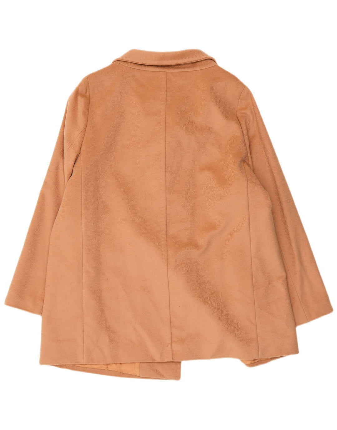 PERTE BY KRIZIA Womens Overcoat UK 14 Large Beige Virgin Wool