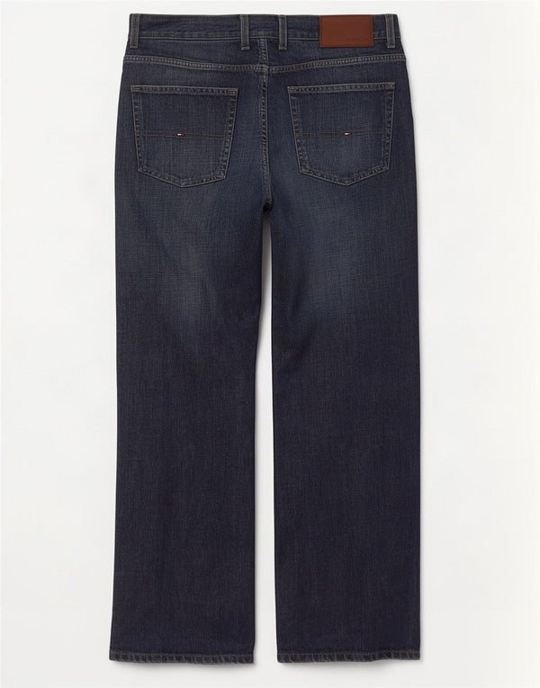 Tommy Hilfiger Herren Straight Jeans W34 L30 Marineblau Baumwolle