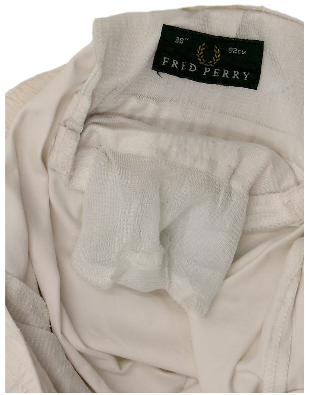 FRED PERRY Herren Pegged Chino Shorts W36 Large Weiß