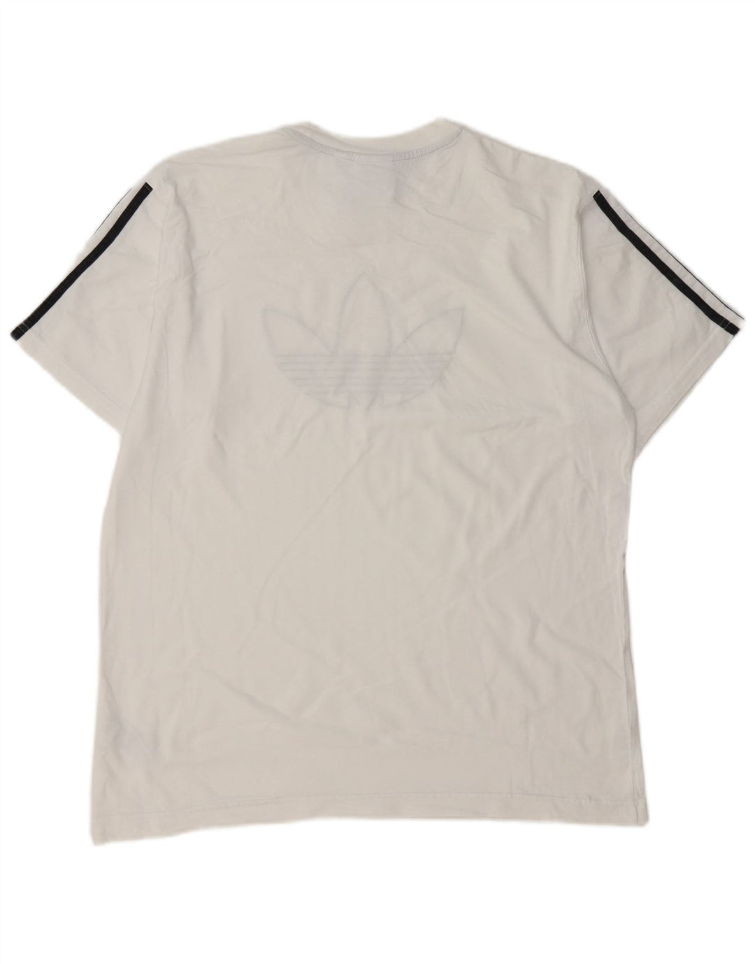 Adidas Herren T-Shirt mit Grafik, groß, aus weißer Baumwolle