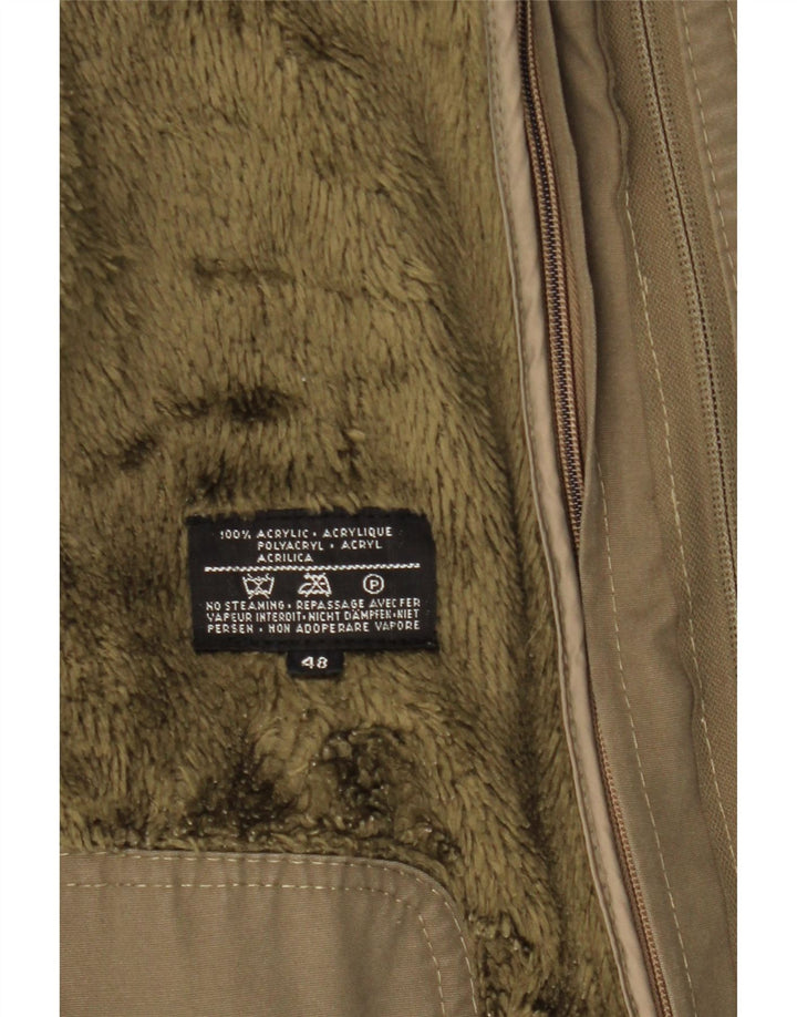 WESTBURY Herren-Sherpa-Parka mit Kapuze, EU 48, mittleres Khaki-Acryl