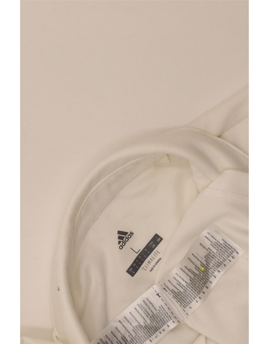 Adidas Herren Climalite Poloshirt, großes weißes Polyester