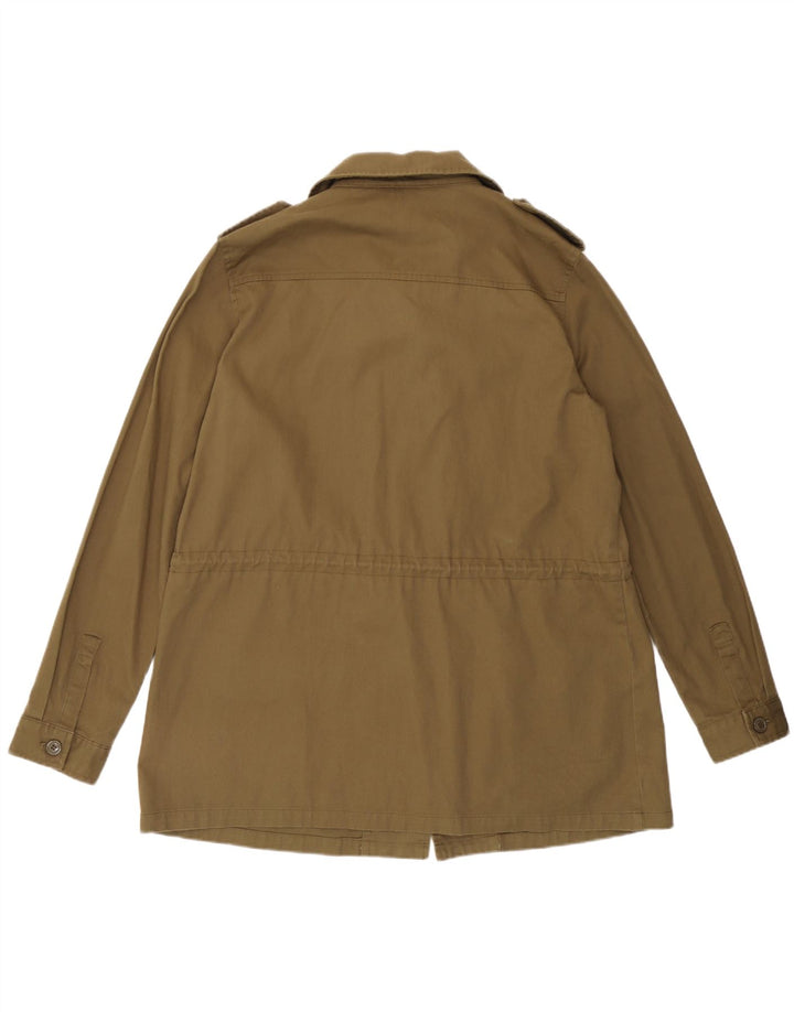 Missguided Damen Militärjacke UK 14 Large Khaki Baumwolle
