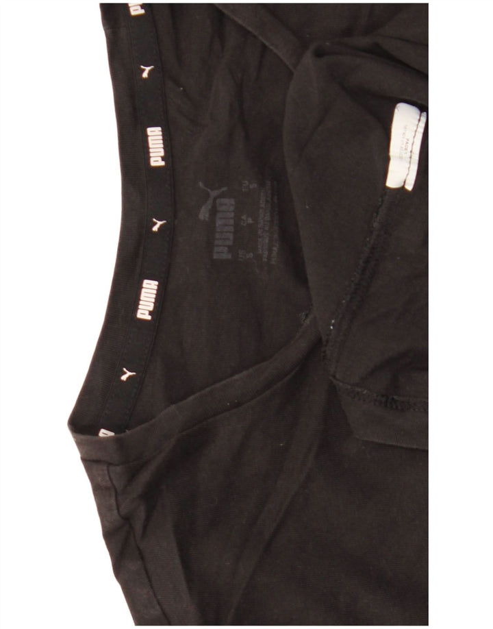Puma Damen T-Shirt Top UK 10 Small Schwarz