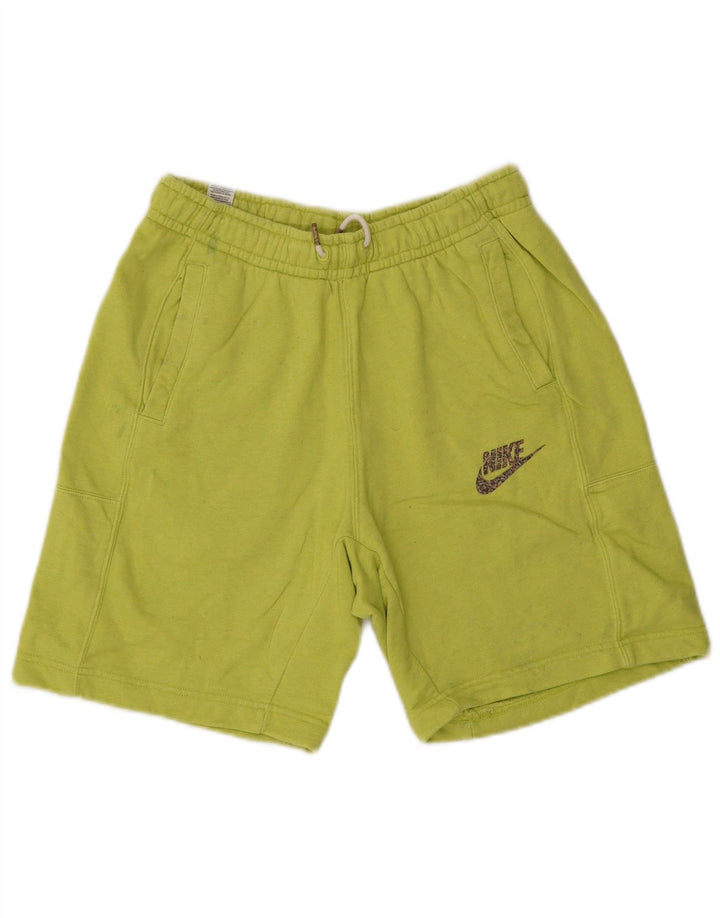 Nike Herren-Sportshorts, Größe S, grüne Baumwolle
