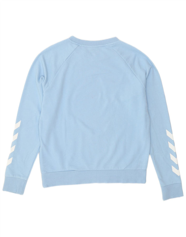 Hummel Herren-Sweatshirt mit Grafik, Größe S, Blau, Baumwolle