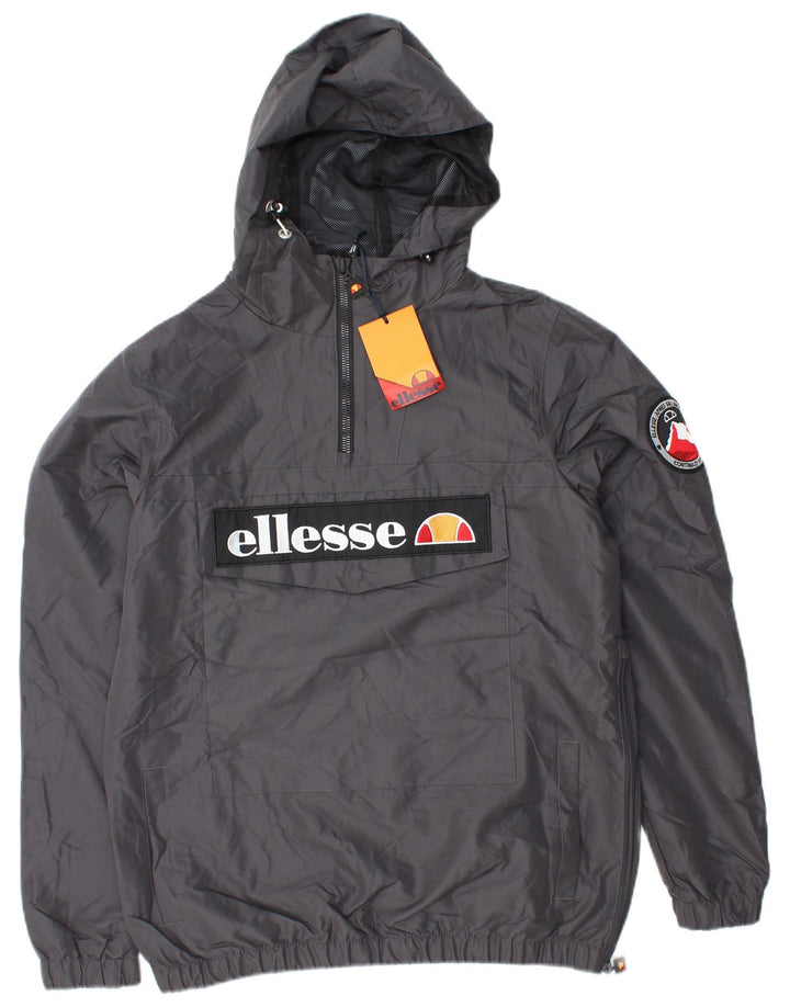 ELLESSE Herren Pullover Kapuzen-Regenjacke UK 36 Small Grau