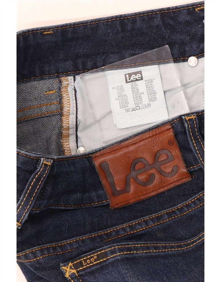 Lee Damen Amy Slim Jeans W27 L30 Marineblaue Baumwolle