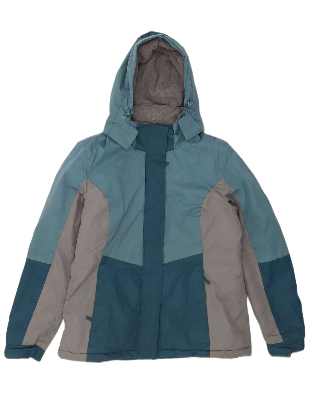 Mountain Warehouse Damen-Skijacke mit Kapuze, UK 14, Größe L, Blau, Farbblock