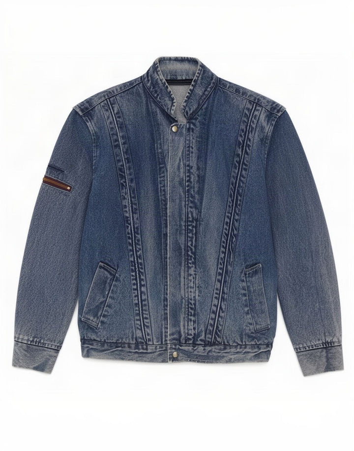 Vintage Herren Jeansjacke UK 38 Mittelblau