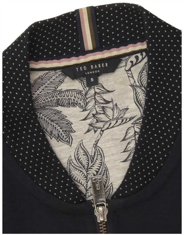 Ted Baker Herren-Trainingsanzug, Oberteil, Jacke, Größe 5, XL, Marineblau, Polyester