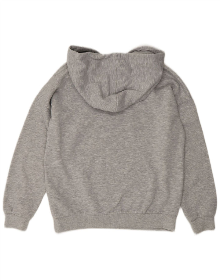 Fila Damen Übergroßer Kapuzenpullover UK 10 Small Grau Polyester