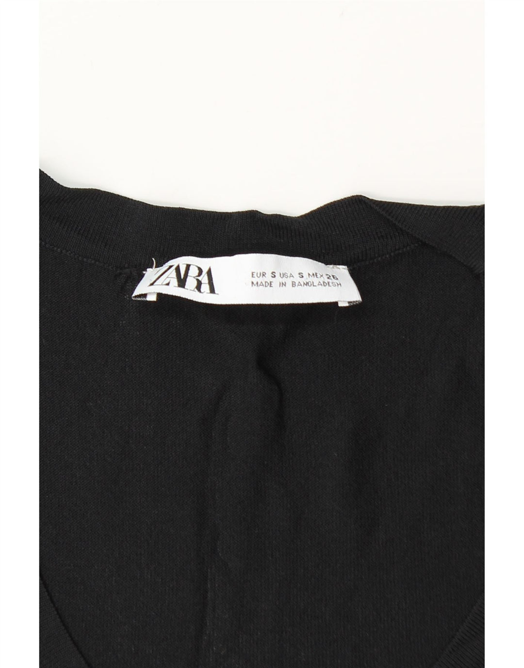 Zara Damen Weste Top UK 8 Small Schwarz