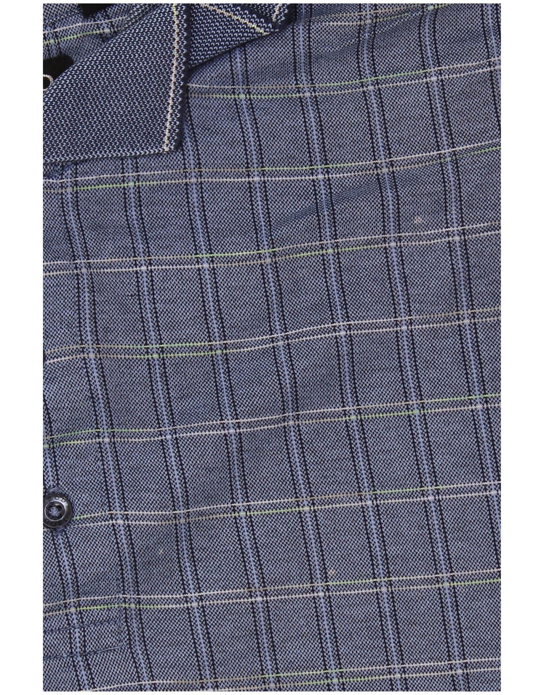 IZOD Herren-Poloshirt, groß, blau kariert, Baumwolle