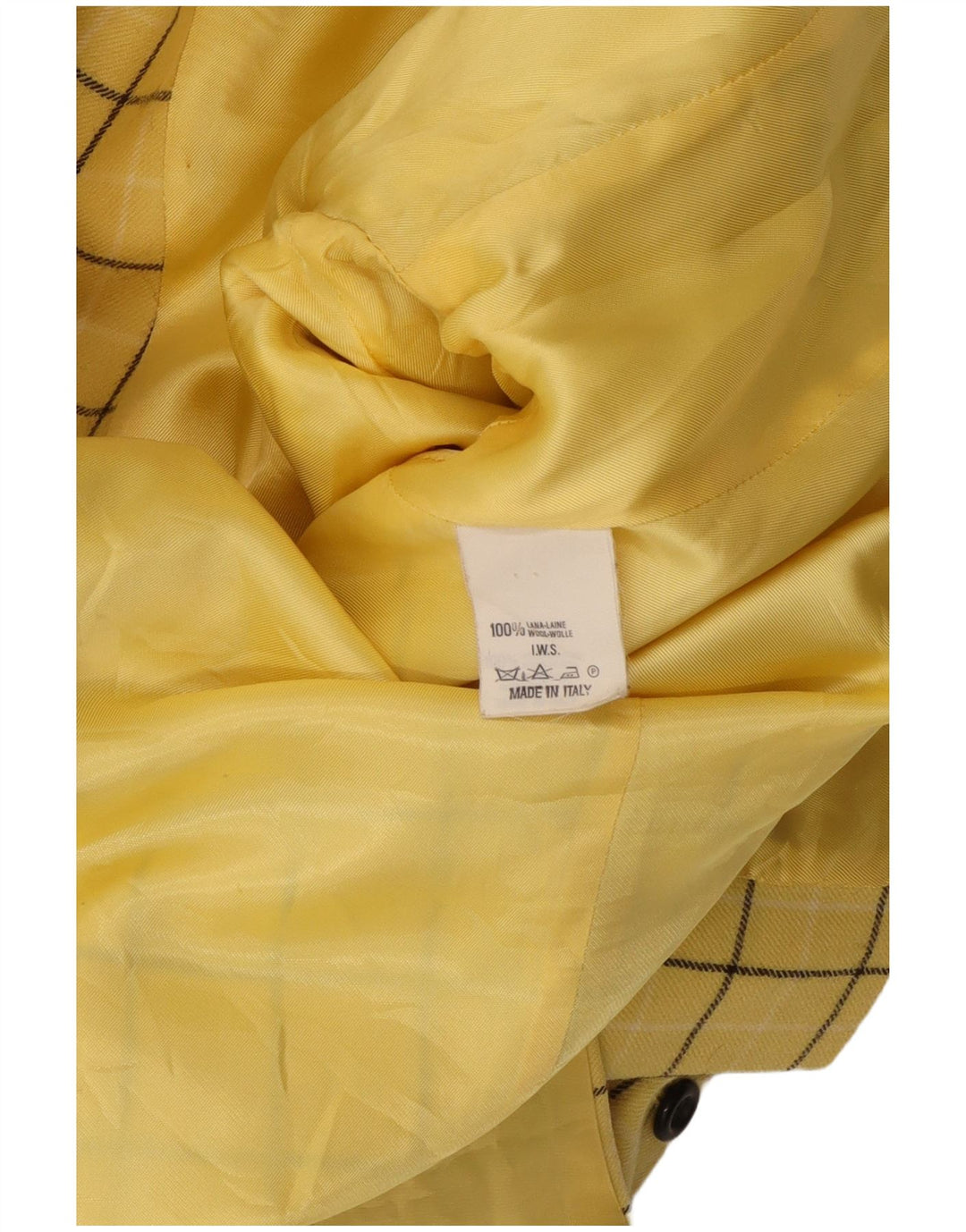 Oliver By Valentino Damen-Blazer mit 3 Knöpfen, IT 46, groß, gelb kariert