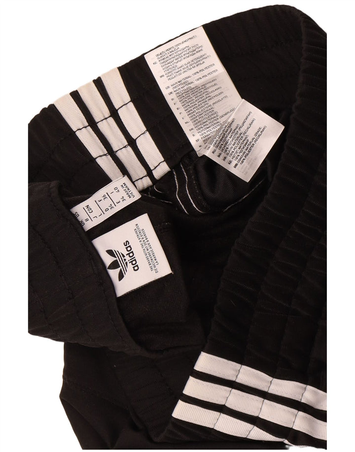 Adidas Damen Sportshorts UK 8 Small Schwarz Polyester