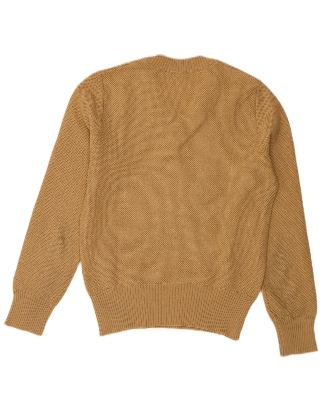 Vintage Damen V-Ausschnitt Pullover Pullover UK 10 Small Beige