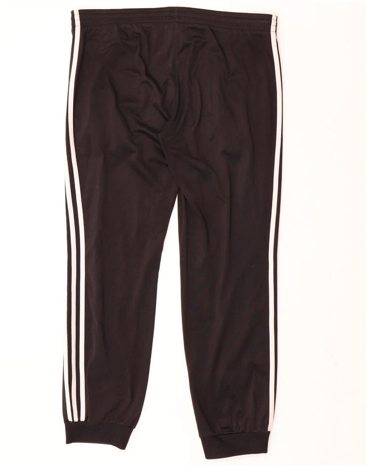 ADIDAS Damen Trainingshose Jogger UK 12/14 Medium Schwarz Polyester