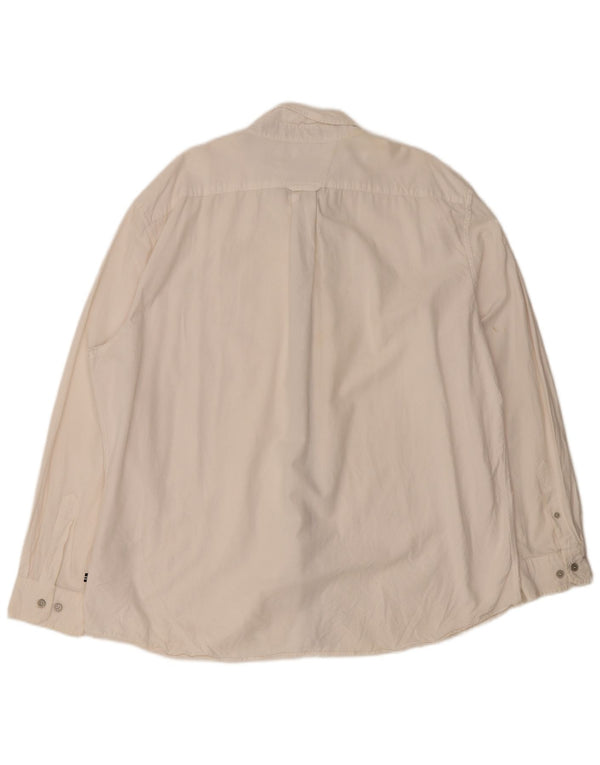 Nautica Herren-Hemd mit klassischer Passform, 2XL, weiße Baumwolle