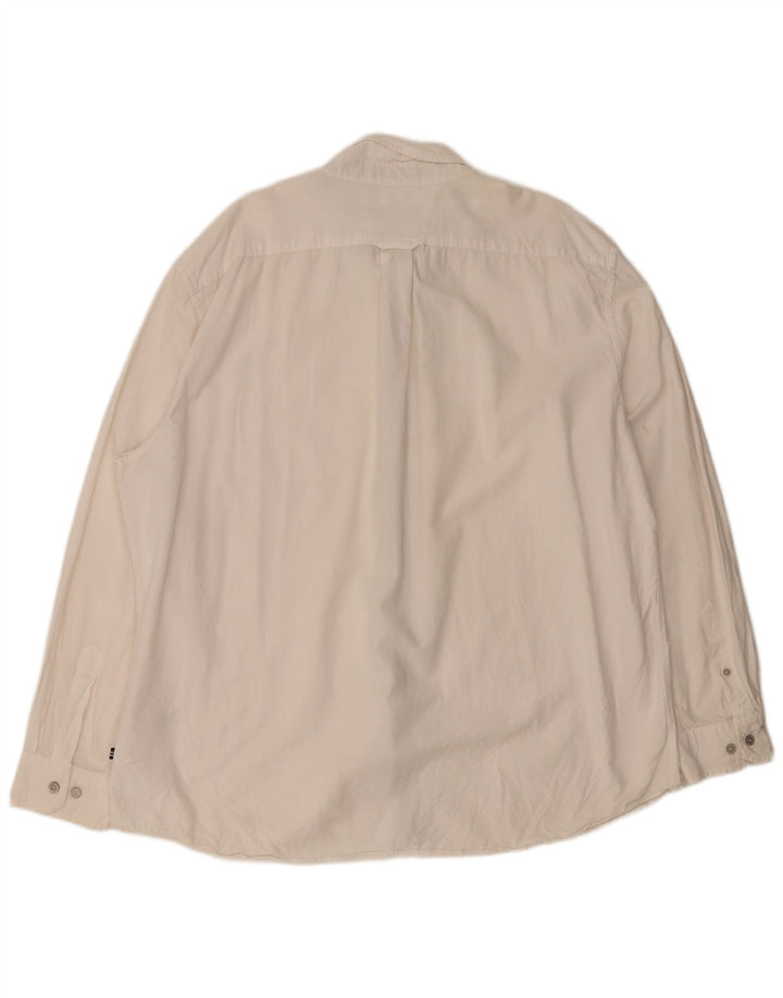 Nautica Herren-Hemd mit klassischer Passform, 2XL, weiße Baumwolle