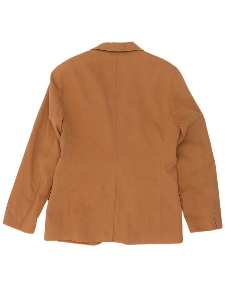 Zara Herren-Blazer mit 2 Knöpfen, EU 52, große beige Baumwolle