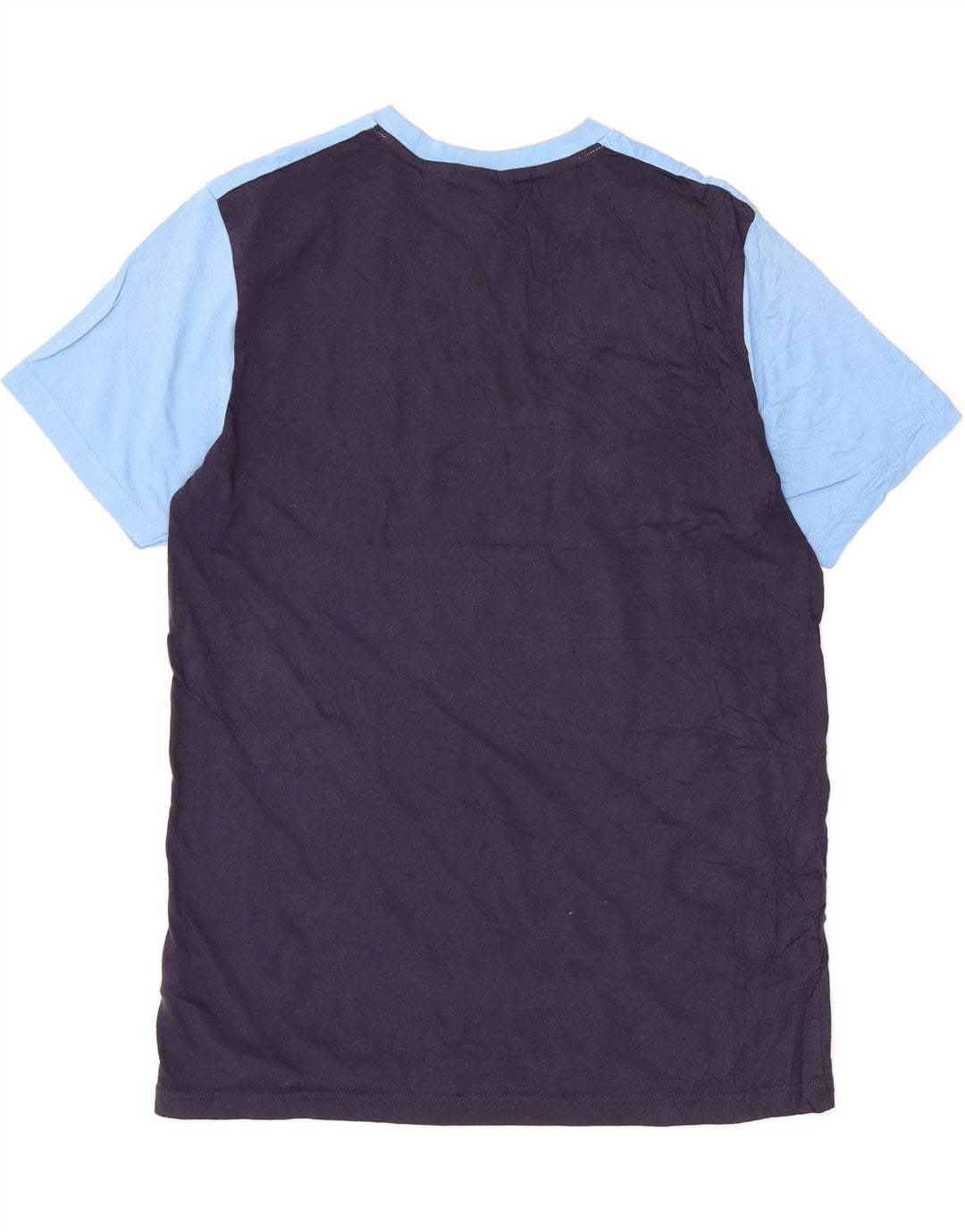 FILA Mens Graphic T-Shirt Top Medium Navy Blue Colourblock Cotton Vintage Fila and Second-Hand Fila from Messina Hembry 