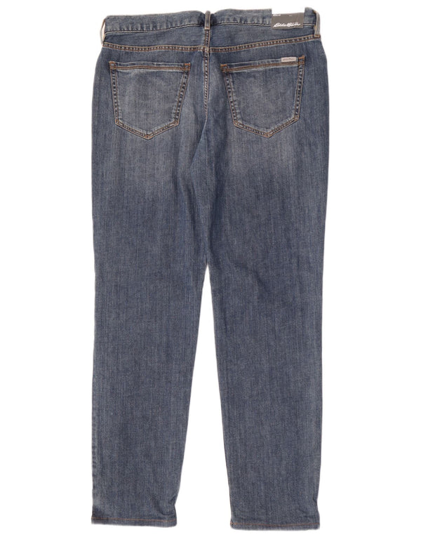 Eddie Bauer Damen Boyfriend Fit Tapered Jeans US 10 Large W34 L32 Blau