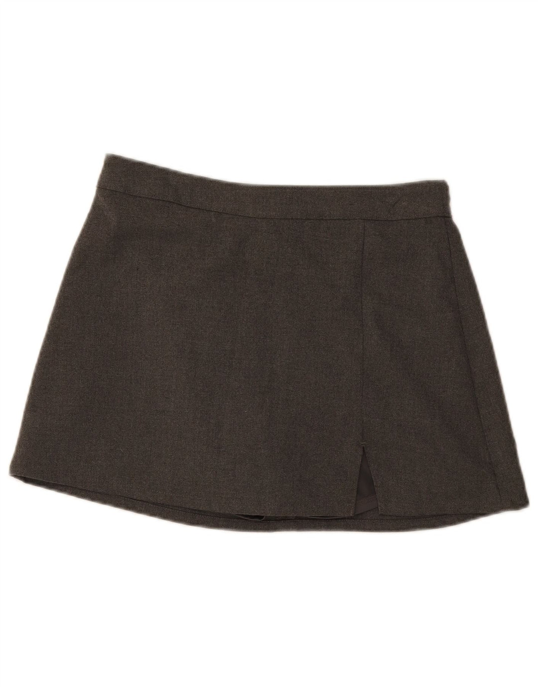 Hollister Damen Minirock UK 14 Large W30 Grau Polyester