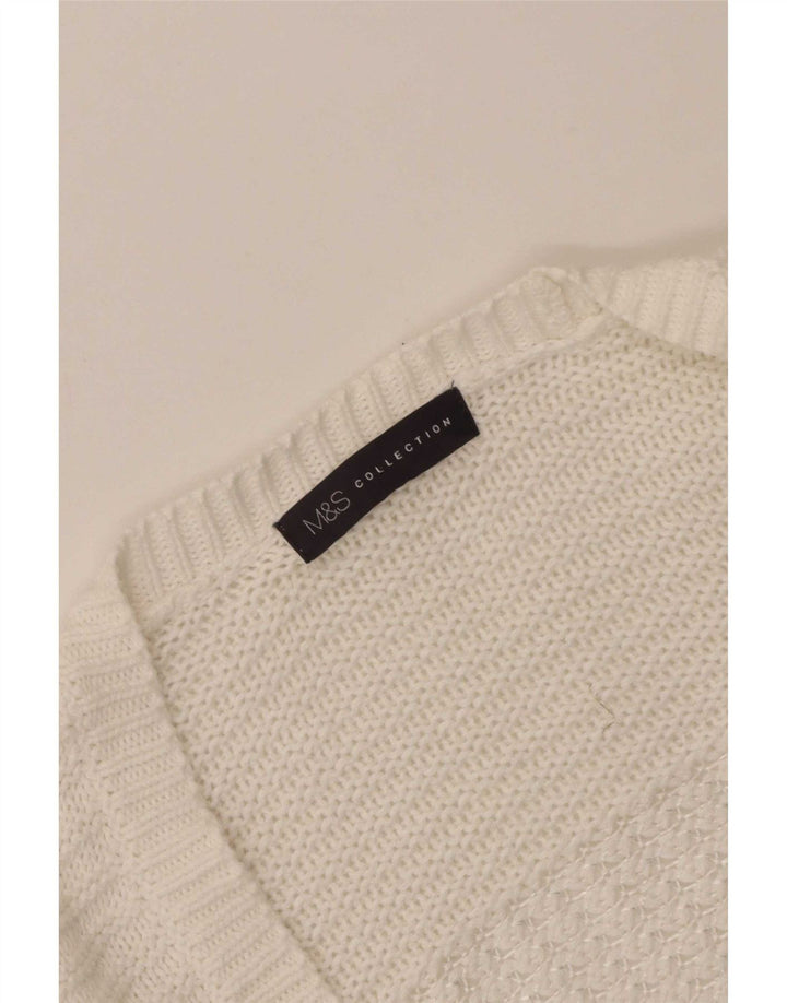 Marks & Spencer Offener Damen-Cardigan, Gr. 8, Weiß