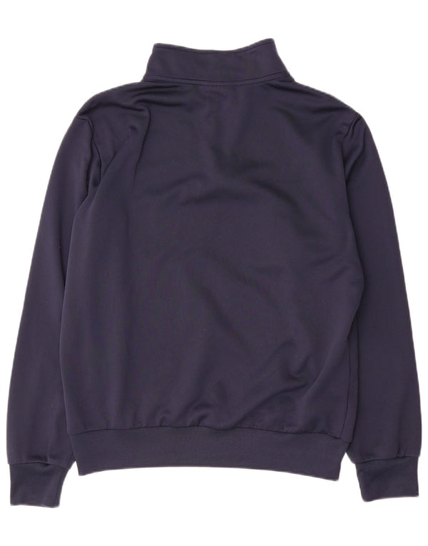 Lotto Herren-Sweatshirt mit grafischem Reißverschluss, mittleres Marineblau, Polyester