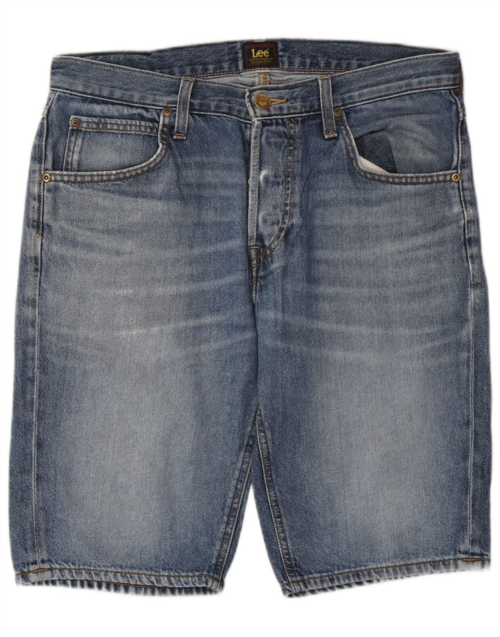 Lee Herren 5-Pocket-Short-Jeansshorts W31 mittelblaue Baumwolle