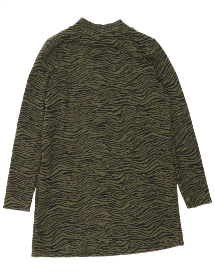 Marks & Spencer Damen Zeltkleid mit langen Ärmeln, UK 12, Mittelgrün