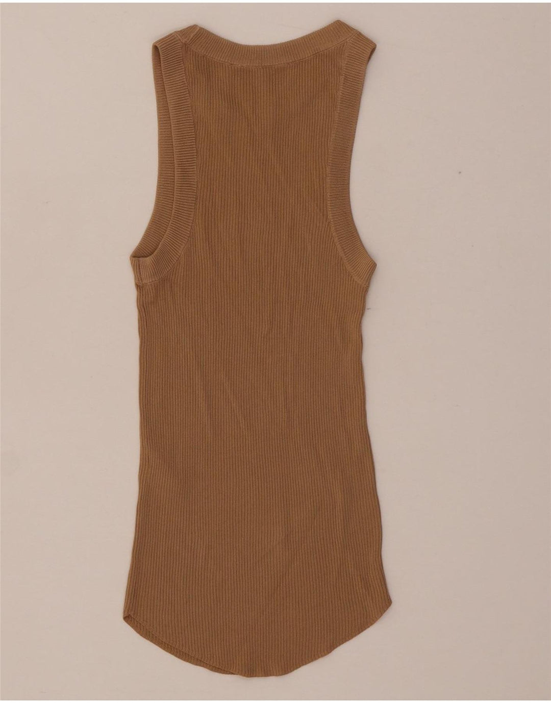 Zara Damen Weste Top UK 4 XS Beige Viskose