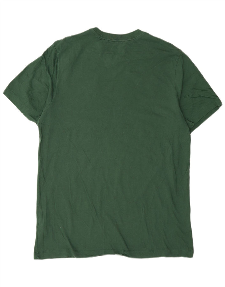 Nike Herren T-Shirt Top aus mittelgrüner Baumwolle