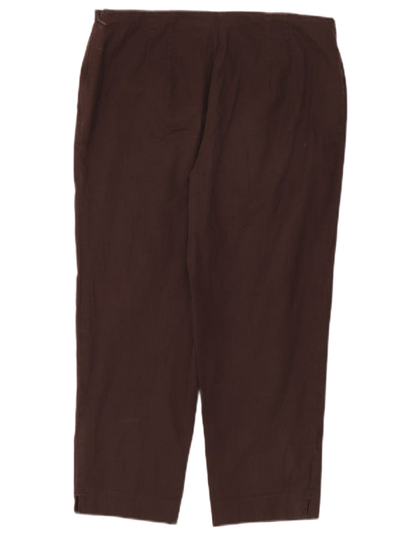 Marks & Spencer Gerade Capri-Hose für Damen, UK 12, M, W30, L22, Braun