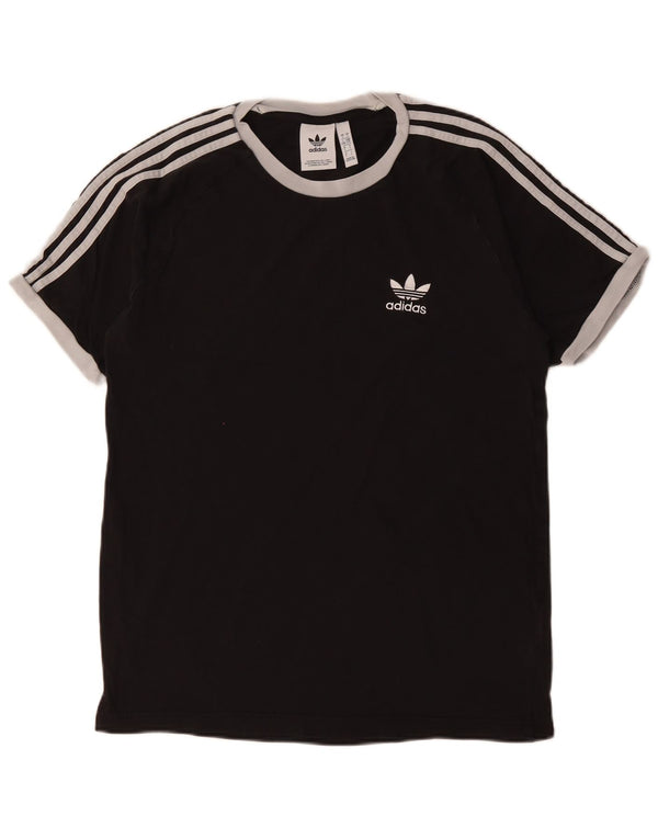 ADIDAS Mens T-Shirt Top Large Black Cotton