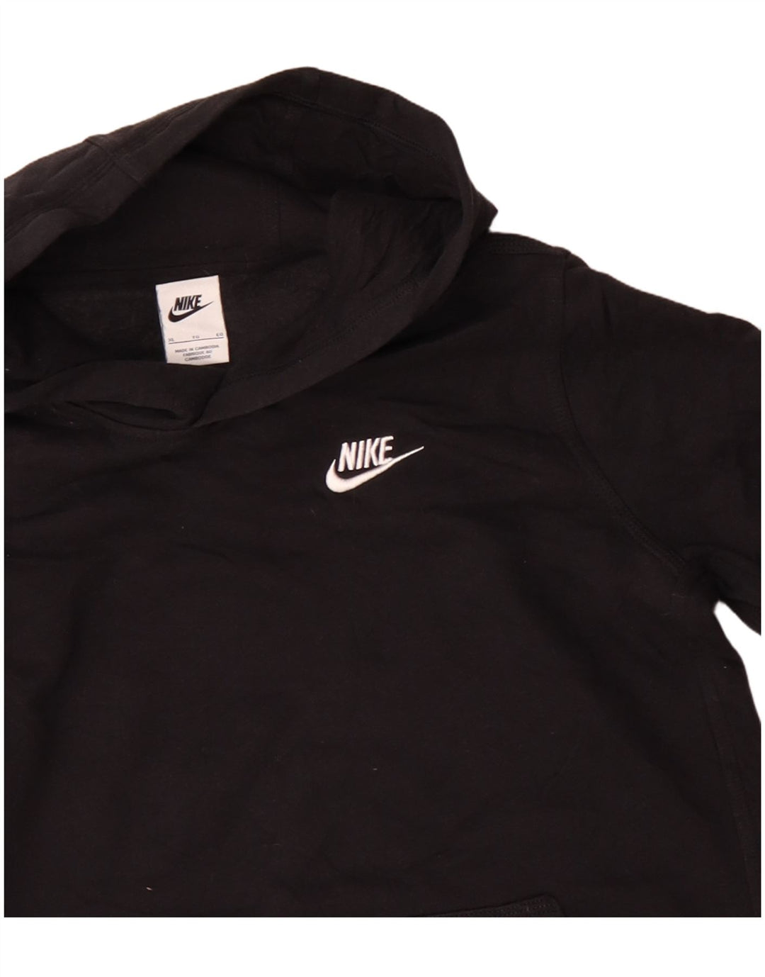 NIKE Kapuzenpullover für Jungen, 13–14 Jahre, XL, schwarze Baumwolle