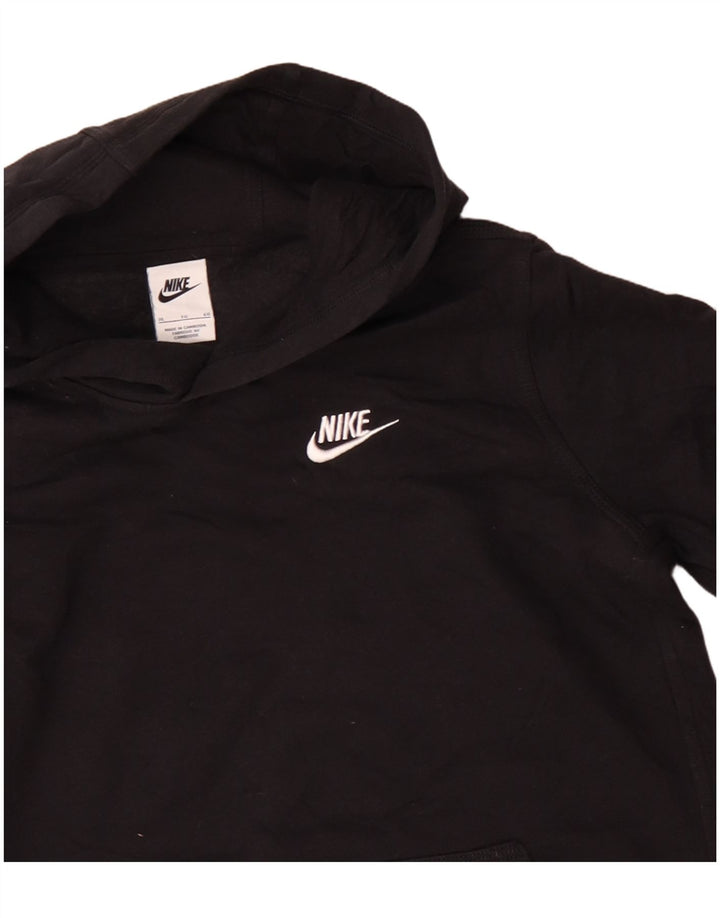 NIKE Kapuzenpullover für Jungen, 13–14 Jahre, XL, schwarze Baumwolle