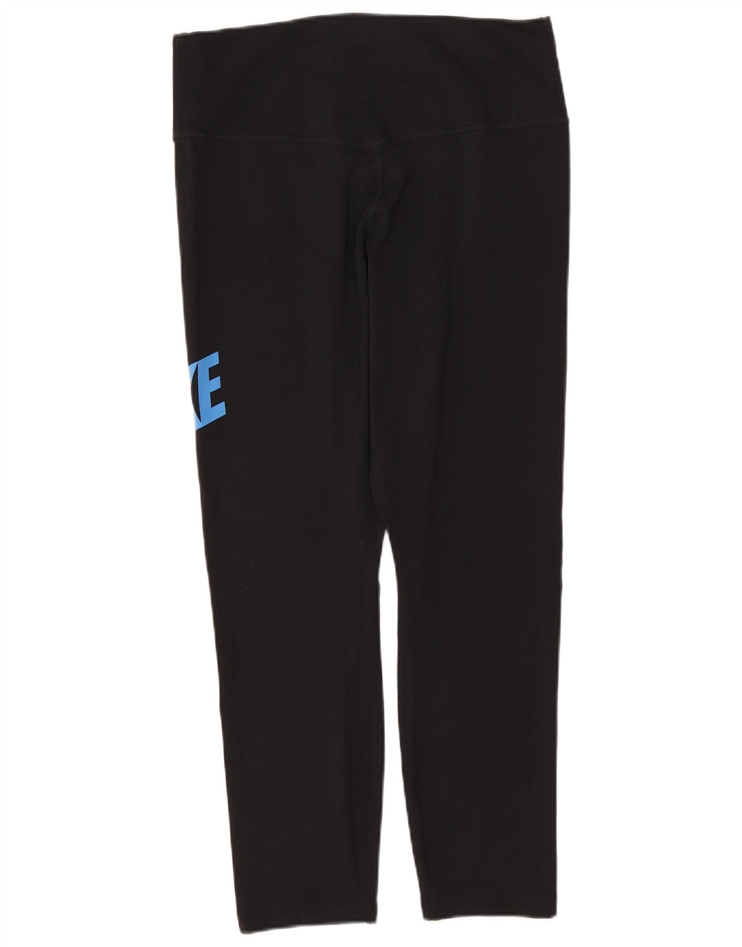 Nike Womens Dri Fit Graphic Capri Leggings UK 12 Mittelschwarzes Polyester