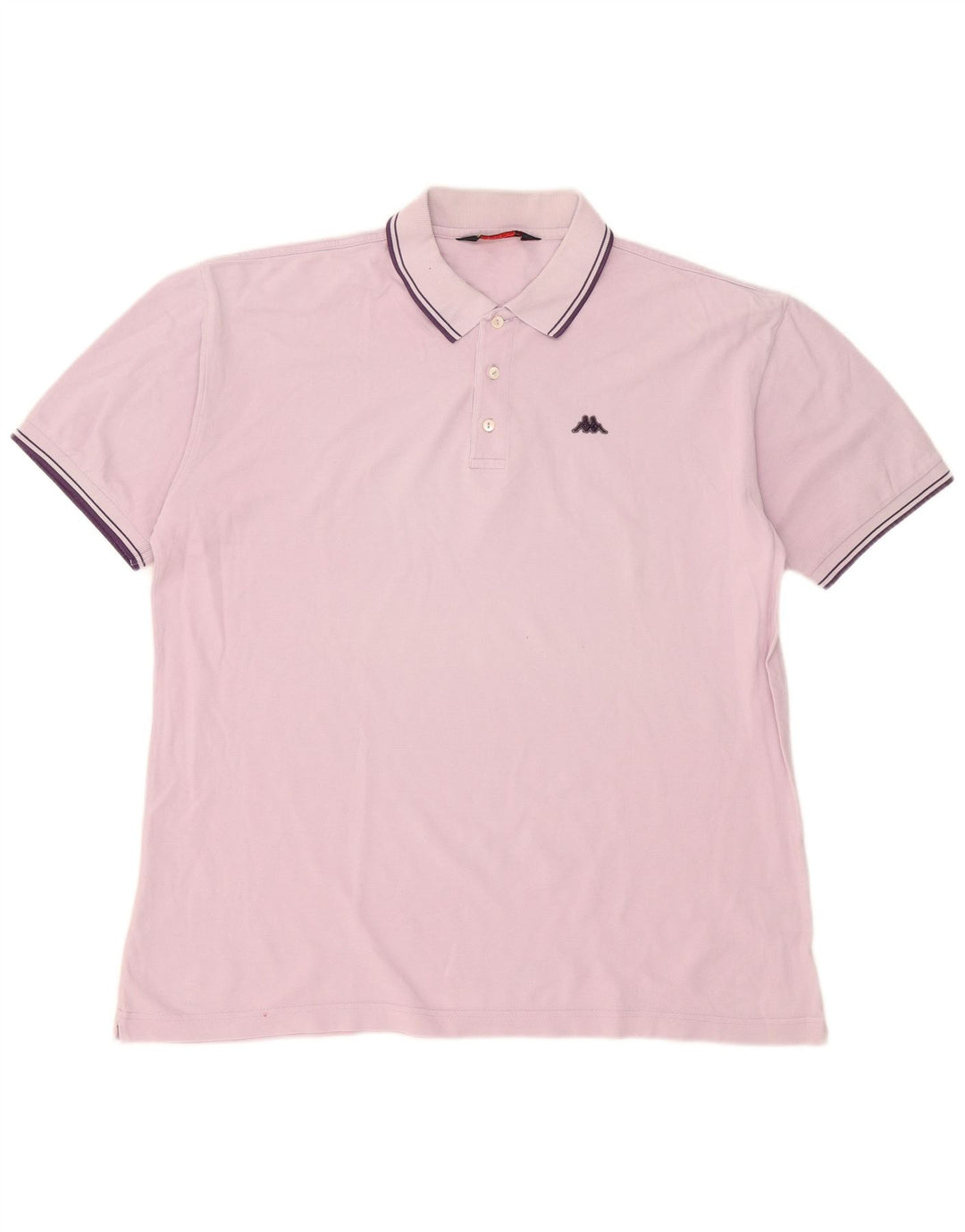 Kappa Herren Poloshirt 2XL Rosa Baumwolle