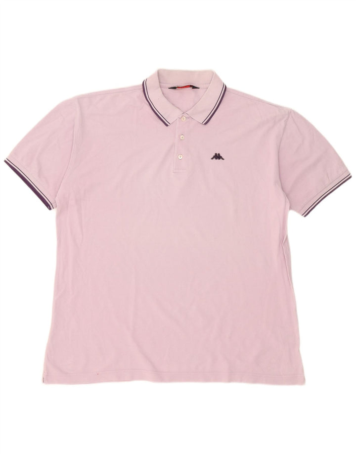 Kappa Herren Poloshirt 2XL Rosa Baumwolle