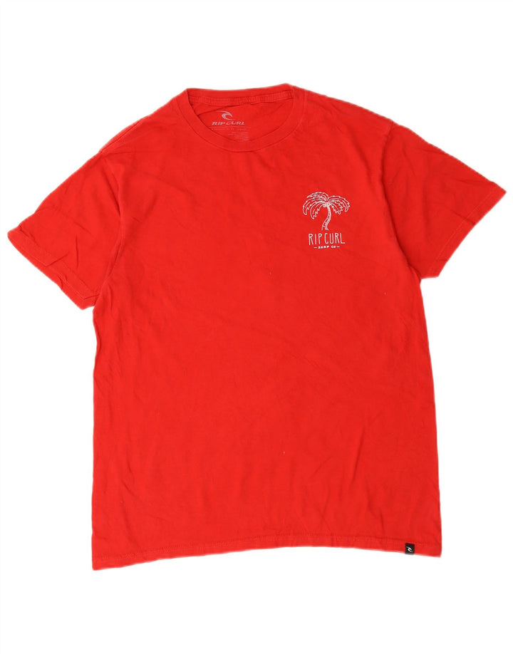 Rip Curl Herren T-Shirt Top Mittelrote Baumwolle